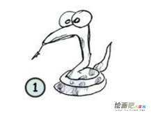 蛇的简笔画：蛇
