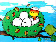 儿童画春天：春天真的来了