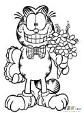 动漫铅笔画：加菲猫