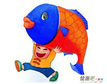 春节儿童画：新年歌谣