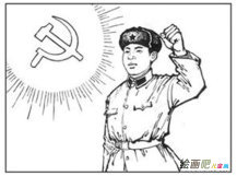 雷锋简笔画：言行一致的革命精神