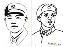 雷锋简笔画：助人为乐