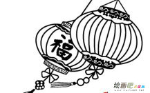 灯笼简笔画：泉州式灯笼