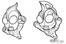动漫人物简笔画：佐菲奥特曼