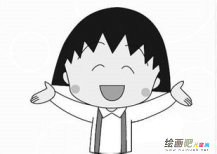 动漫人物简笔画：樱桃小丸子