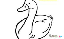 小鸭子简笔画：小鸭子和黄狗