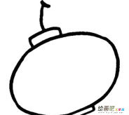 灯笼简笔画：灯笼轮廓