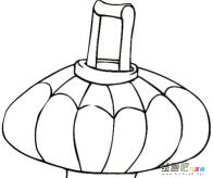 灯笼简笔画：灯笼画法