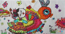 春节儿童画：奉节为官