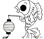 灯笼简笔画：日本竿灯大会