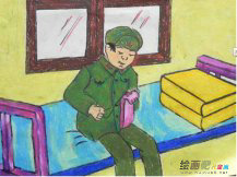 雷锋简笔画：二年级雷锋简笔画