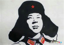 雷锋简笔画：六年级雷锋简笔画