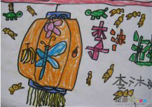灯笼简笔画：六年级灯笼简笔画