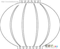 灯笼简笔画：简笔画灯笼