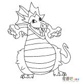 龙的简笔画：简笔画的简化技