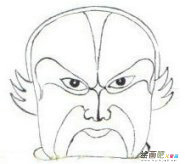 脸谱简笔画：武花脸的简介
