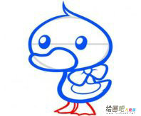 小鸭子简笔画：教学简笔画