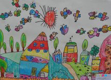 庆六一儿童画：六一儿童节活动作文