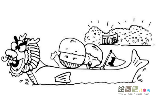 龙舟简笔画：南海九江镇龙舟