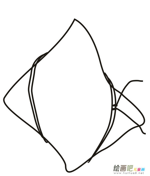 粽子简笔画：端午粽香