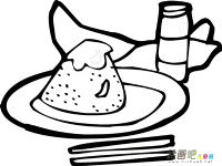 粽子简笔画：“包粽子”历险记
