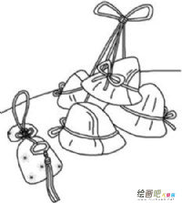 粽子简笔画：描写粽子的作文