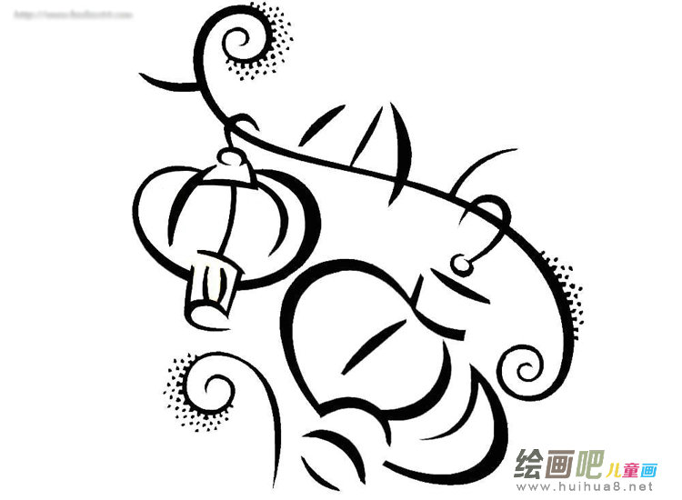 灯笼简笔画：自制灯笼
