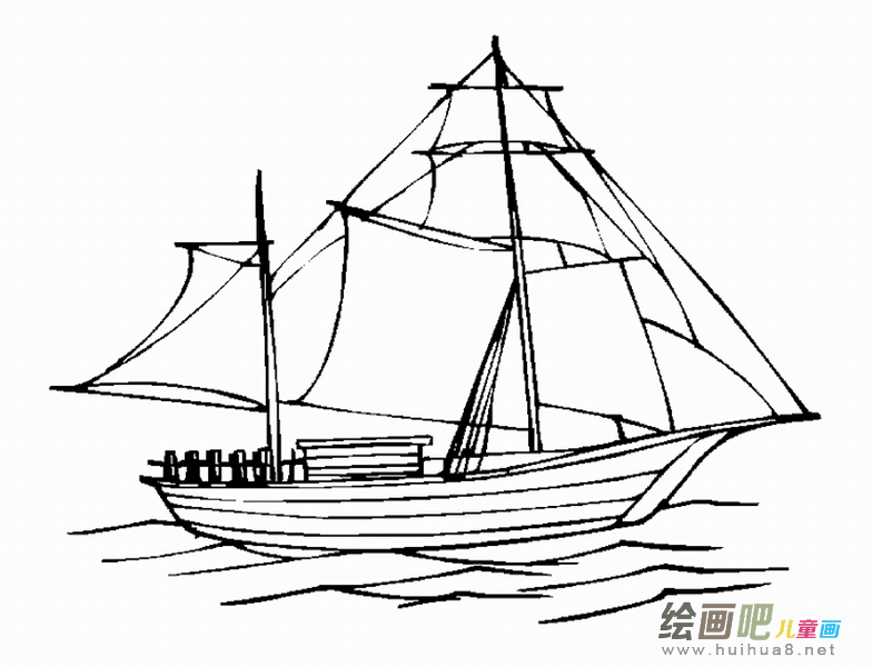 帆船简笔画：制作小帆船