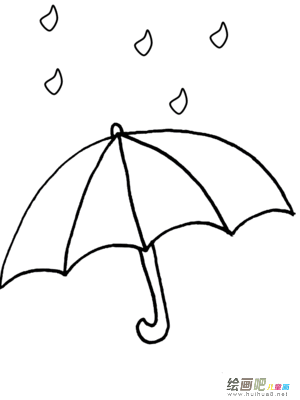 雨伞简笔画：神奇雨伞