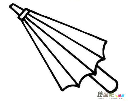 雨伞简笔画：新型雨伞