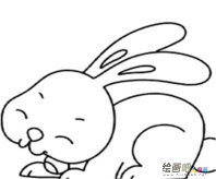 兔子简笔画：卡通兔子简笔画