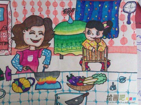中秋节儿童画：中秋节的起源