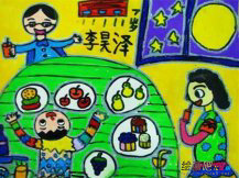 中秋节儿童画：中秋节的假期由来