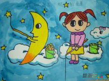 中秋节儿童画：北方人怎么过中秋节