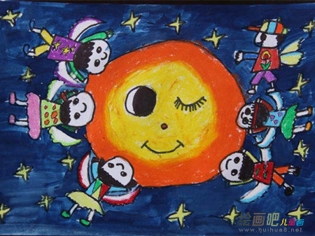 中秋节儿童画：中秋节的神话传说