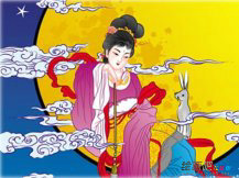 中秋节儿童画：中秋节要赏月