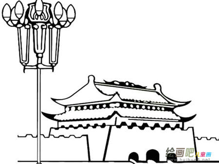 天安门简笔画：中华人民共和国的象征