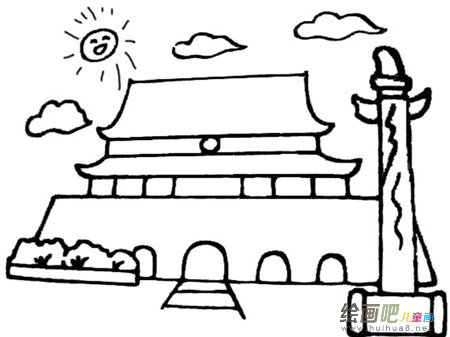 天安门简笔画：元朝天安门的历史