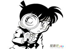 动漫人物简笔画：江户川柯南