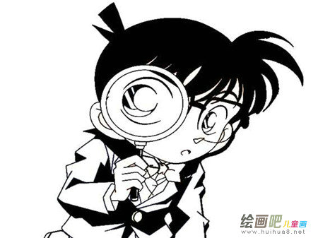 动漫人物简笔画：江户川柯南