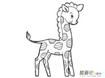 长颈鹿简笔画：长颈鹿散步奇遇