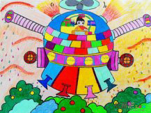 儿童科幻画：太空之旅