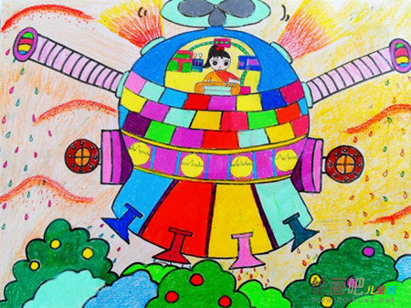 儿童科幻画：太空之旅