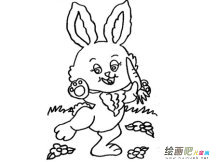 兔子简笔画：可爱的小兔子