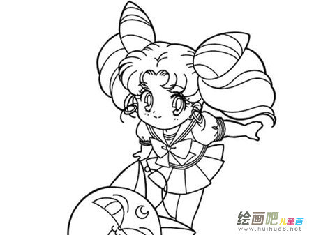 动漫人物简笔画：美少女战士