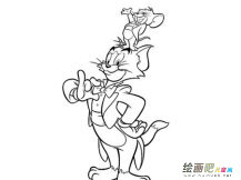 动漫人物简笔画：猫和老鼠