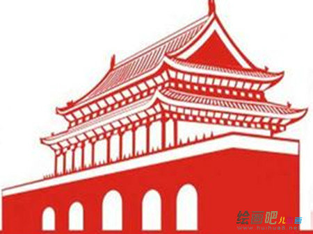 天安门简笔画：文革期间的天安门