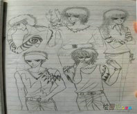 动漫铅笔画：一幅不错的动漫铅笔画