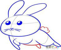 兔子简笔画：龟兔赛跑