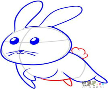 兔子简笔画：龟兔赛跑
